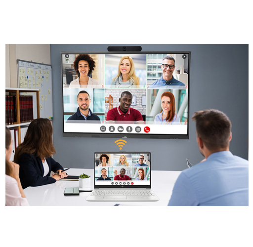 Ecran pour visioconférence Easypitch HUB 4K de 75 pouces