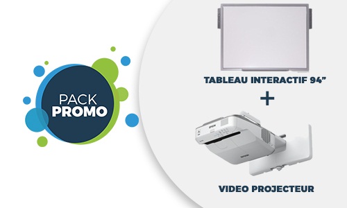 TBI EasyPitch 94’’ avec Vidéoprojecteur Epson EB-685W