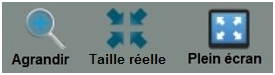 Barre d'outils du logiciel du visualiseur