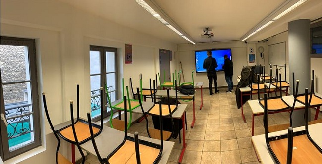 ecran interactif ecole du travail ort paris