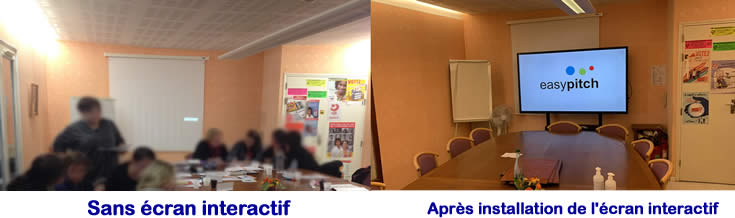 écran numérique Ehpad Coste Baills