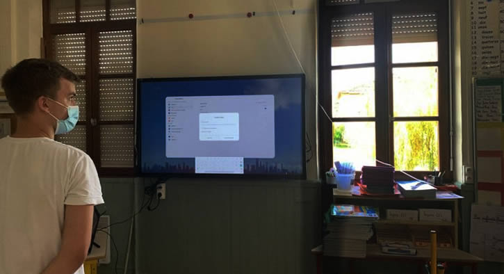 ecran interactif Ecole rurale