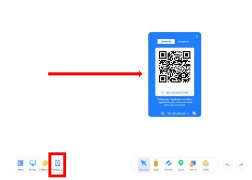 Pilotage du logiciel via tablette ou smartphone