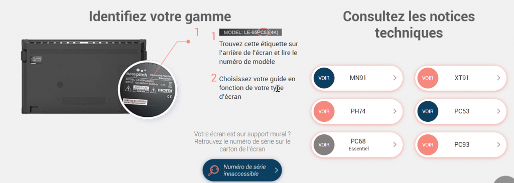 page d'assistance