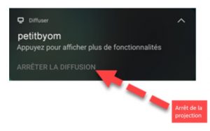 Arrêter la diffusion