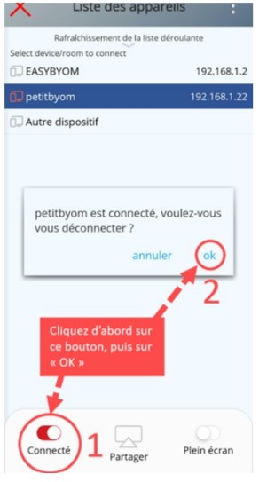 Déconnecter WirelessMedia