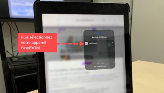 Synchronisation de votre appareil Apple avec l'EasyBYOM