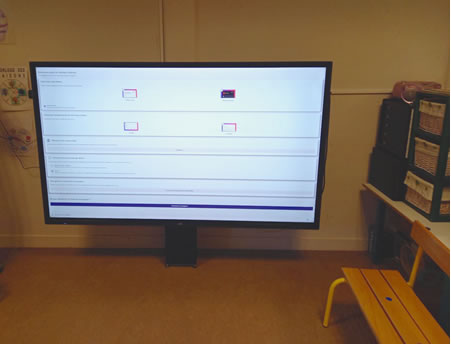 Utilisation ecran numerique interactif