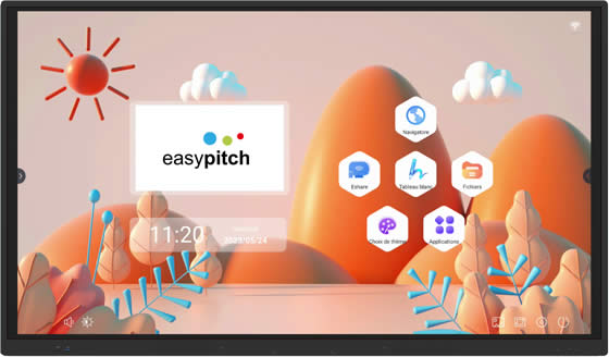 écran tactile numérique interactif