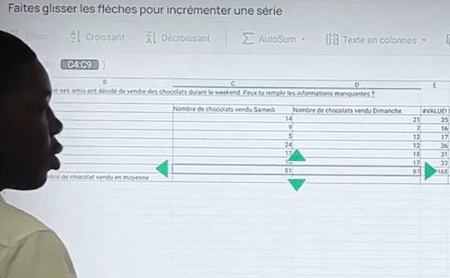 Calcul rapide sur Excel