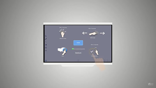 système de l'écran interactif